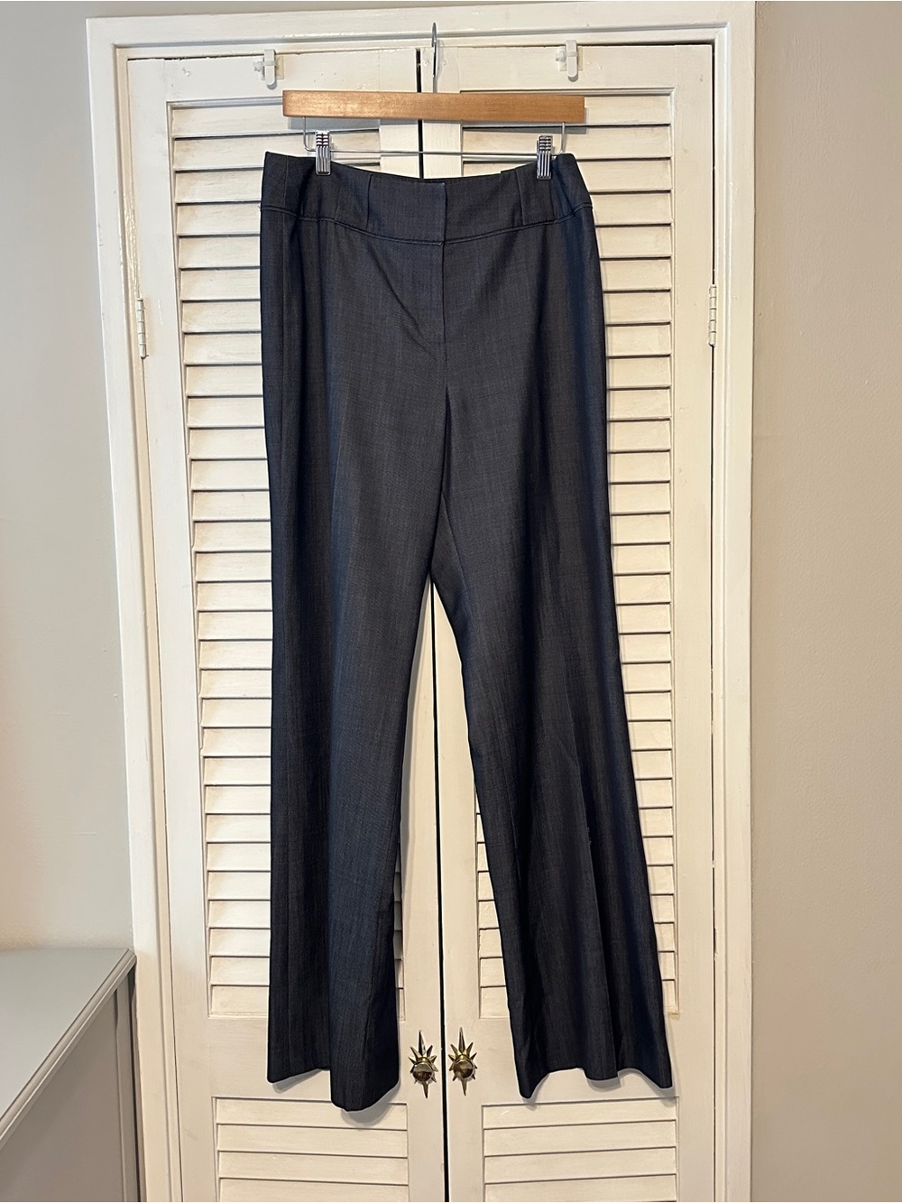[Etcetera] Navy Pleated Wide-Leg Dress Pants (10)
